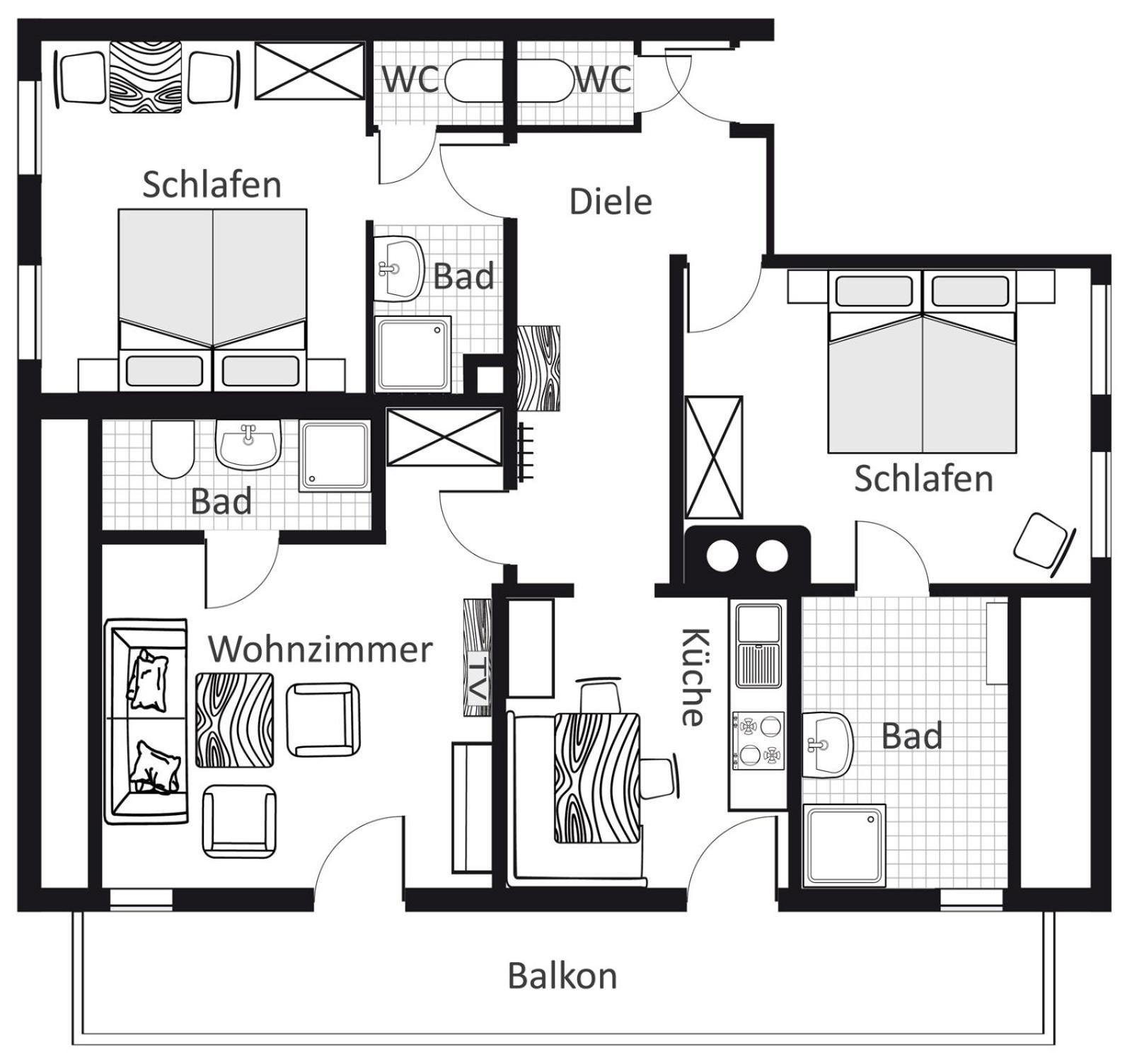 Gschwenderhaus Ferienwohnungen Oberstdorf Quarto foto